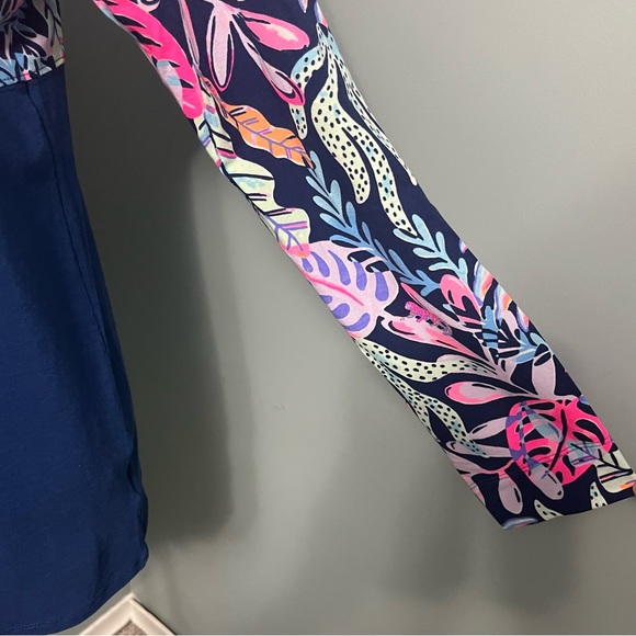 Lilly Pulitzer Finn Top NWT women’s size small colour block custom graphic print - Picture 7 of 16